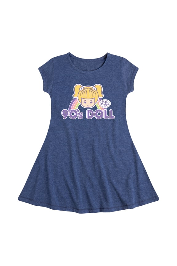 - 90s Doll - Toddler And Youth Girls Fit And Flare Dress