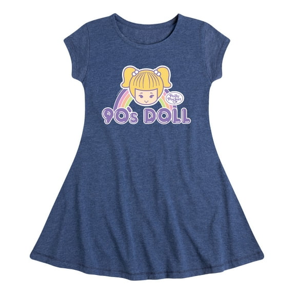 Polly Pocket - 90s Doll - Toddler And Youth Girls Fit And Flare Dress