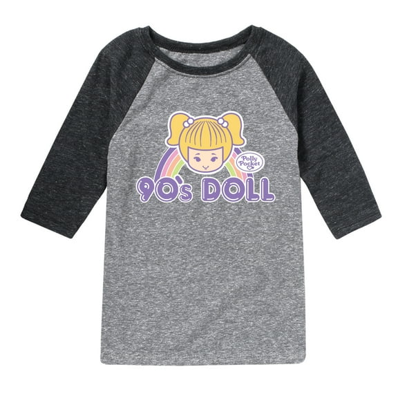 Polly Pocket - 90s Doll - Toddler And Youth Raglan Graphic T-Shirt