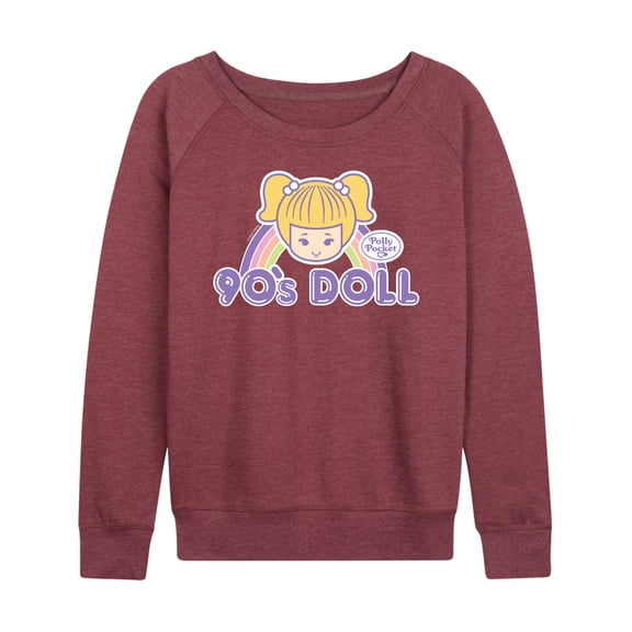 Polly Pocket - 90s Doll - Women's Lightweight French Terry Long Sleeve Shirt