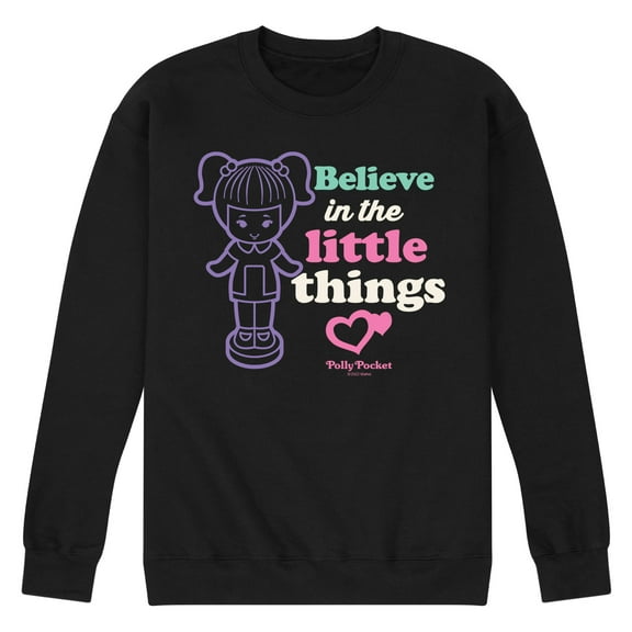 Polly Pocket - Believe In The Little Things - Men's Crew Neck Fleece Pullover