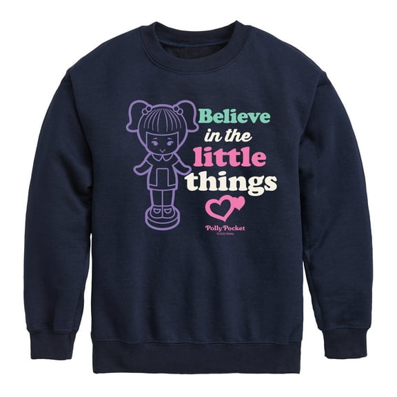 Polly Pocket - Believe In The Little Things - Toddler And Youth Crewneck Fleece Sweatshirt