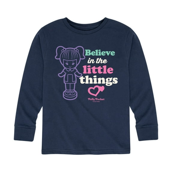 Polly Pocket - Believe In The Little Things - Toddler And Youth Long Sleeve Graphic T-Shirt