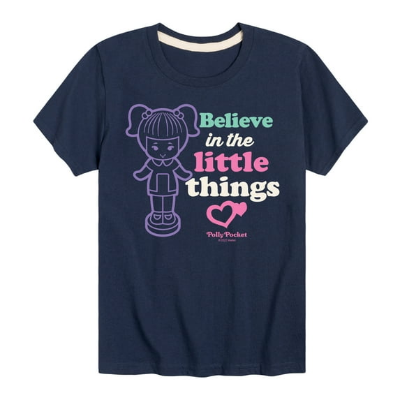 Polly Pocket - Believe In The Little Things - Toddler And Youth Short Sleeve Graphic T-Shirt