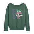 thumbnail image 1 of Polly Pocket - Believe In The Little Things - Women's Lightweight French Terry Long Sleeve Shirt, 1 of 4