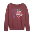 thumbnail image 1 of Polly Pocket - Believe In The Little Things - Women's Lightweight French Terry Long Sleeve Shirt, 1 of 4