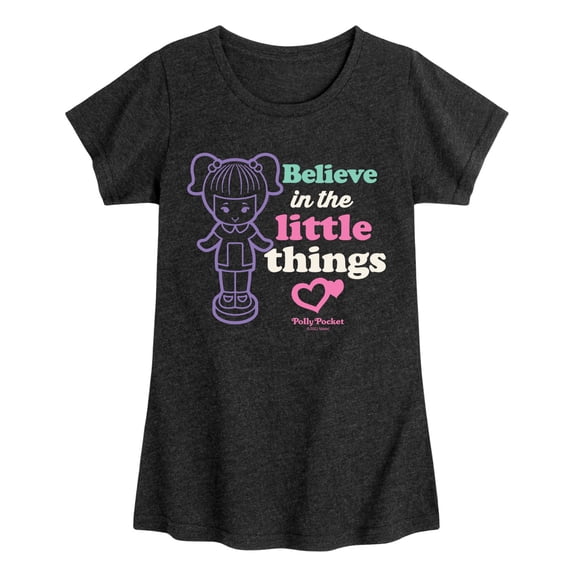 Polly Pocket - Believe In The Little Things - Youth Girls Fitted Short Sleeve T-Shirt