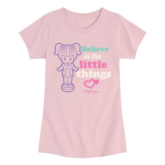 Polly Pocket - Believe In The Little Things - Youth Girls Fitted Short Sleeve T-Shirt