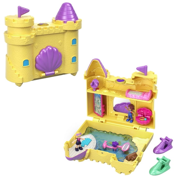 Polly Pocket Big Pocket World Sandcastle with Micro Polly & Shani Doll