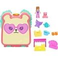 thumbnail interactive-video image 1 of Polly Pocket Cutie Bear Picnic Mini Playset with 1 Micro Doll & 8 Accessories Including Pet, Food Theme, 1 of 7
