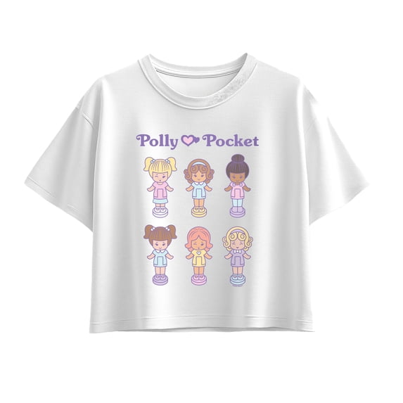 Polly Pocket - Doll Grid - Youth Girls Boxy T-Shirt