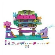 Polly Pocket Doll Playsets with 4 Adorable Animal Figures & 1 Swan Vehicle