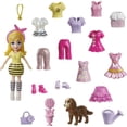 thumbnail image 1 of Polly Pocket Fashion Pack with 3-inch Doll and 18 Accessories, Puppy and Flower-Themed Travel Toy, 1 of 6