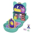 thumbnail image 1 of Polly Pocket Flip & Find Cat Compact, Travel Toy with Micro Polly Doll & Pet Cat, 1 of 8