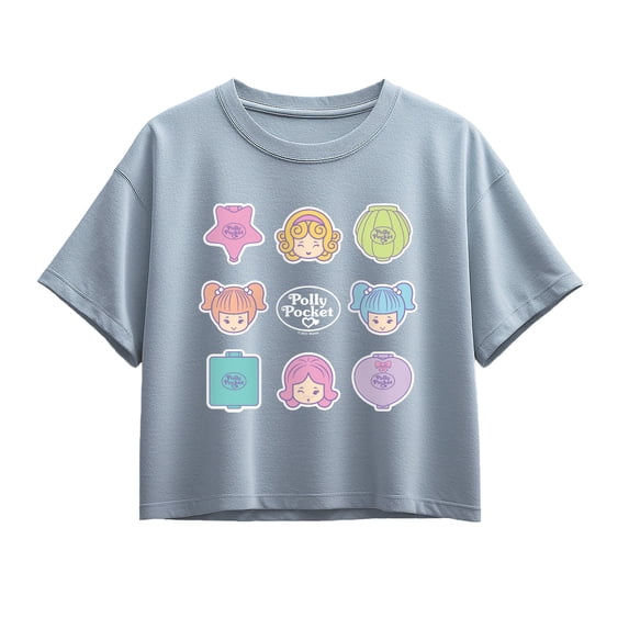 Polly Pocket - Grid - Youth Girls Boxy T-Shirt