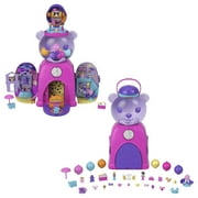 Polly Pocket Gumball Bear Playset, Travel Toy with 2 Micro Dolls and 26 Surprise Accessories