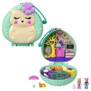 Polly Pocket Hedgehog Cafe Compact, 2 Micro Dolls, 2 Animal Figures