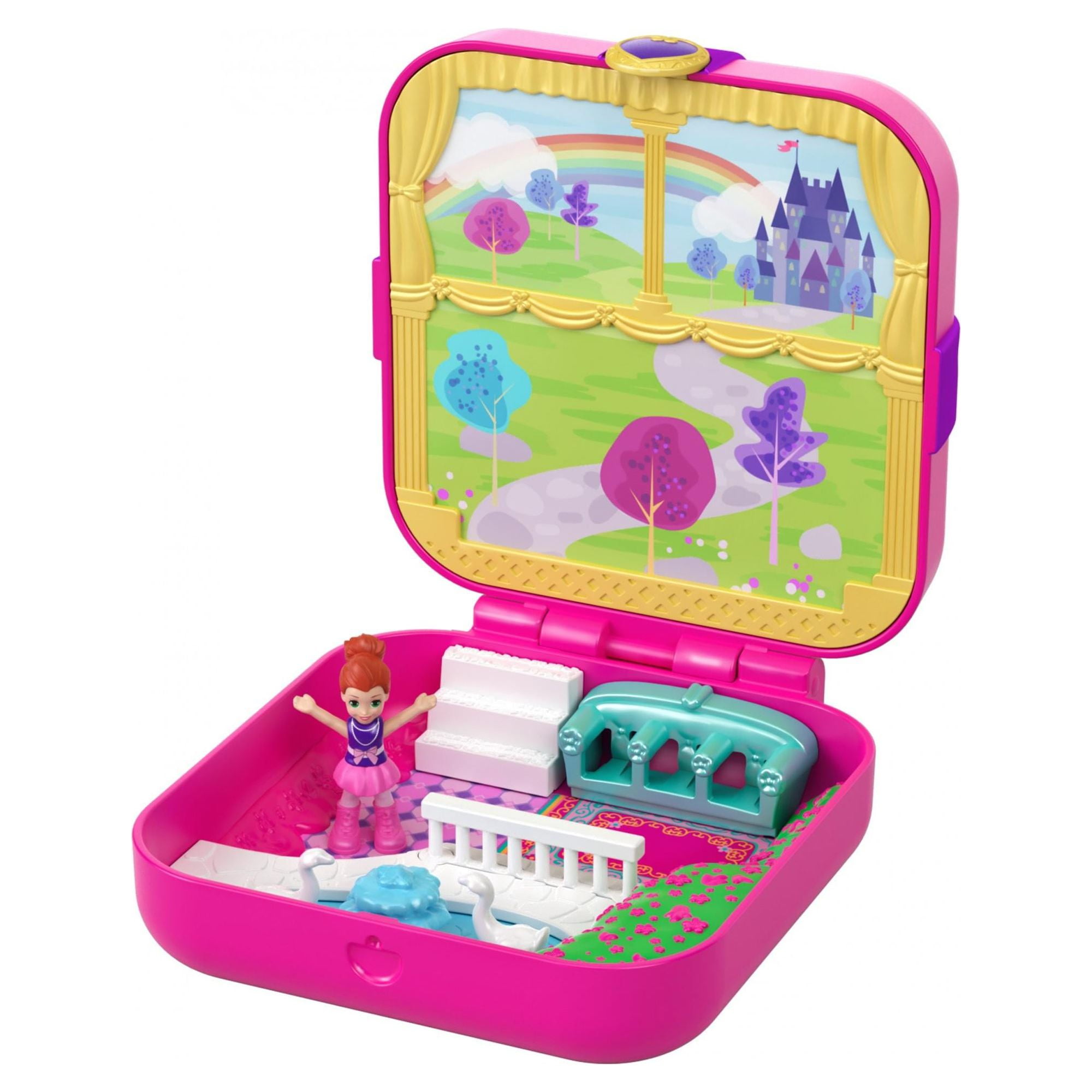 Polly Pocket Hidden Hideouts Lil Princess Pad with Micro Lila