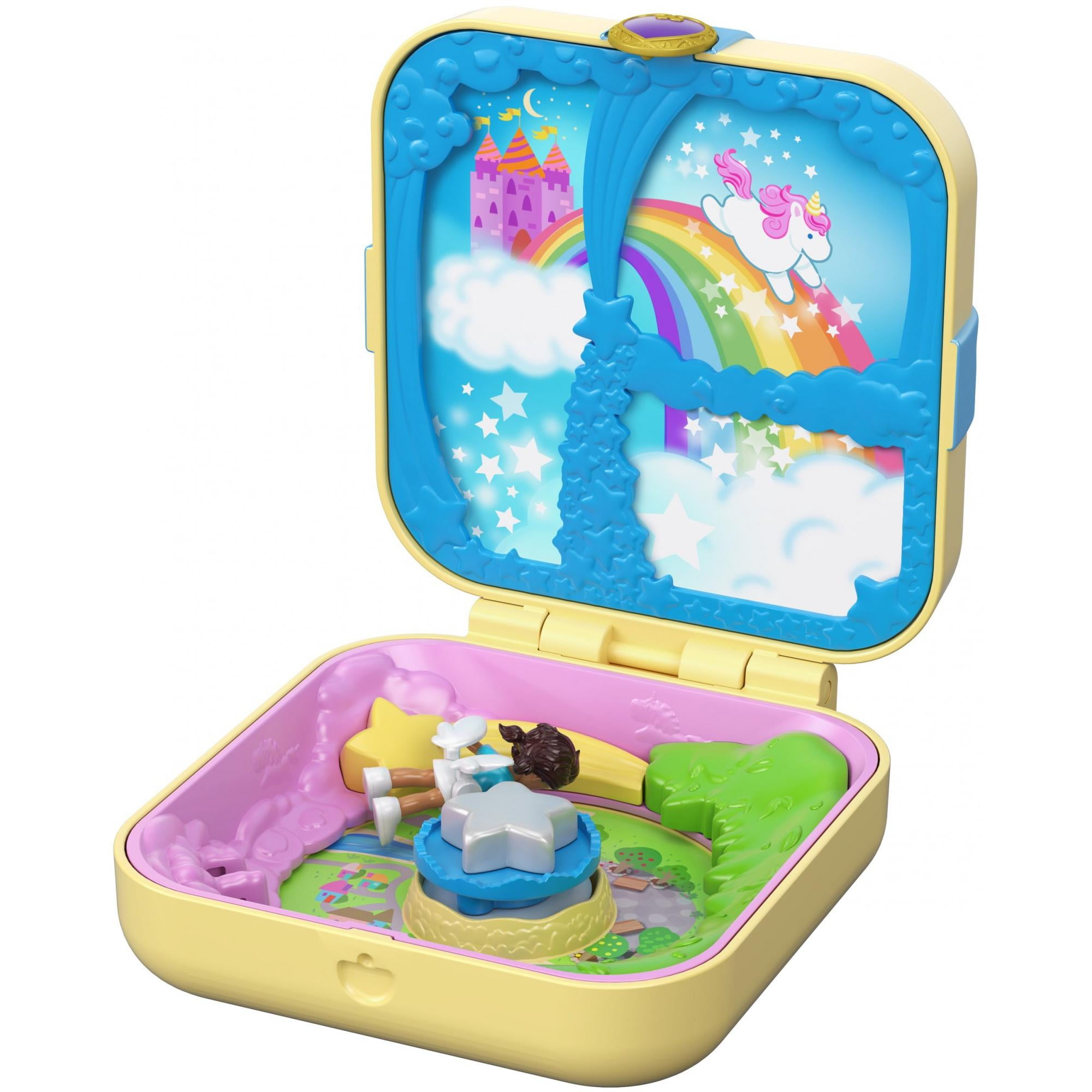 Polly Pocket Hidden Hideouts Unicorn Utopia with 3 Hidden Surprises