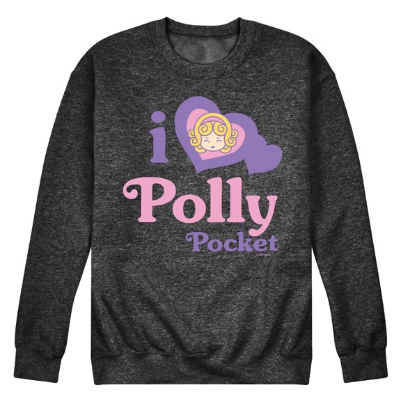 Polly Pocket - I Love Polly Pocket - Men's Crew Neck Fleece Pullover