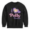 thumbnail image 1 of Polly Pocket - I Love Polly Pocket - Toddler And Youth Crewneck Fleece Sweatshirt, 1 of 4