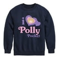 thumbnail image 1 of Polly Pocket - I Love Polly Pocket - Toddler And Youth Crewneck Fleece Sweatshirt, 1 of 4