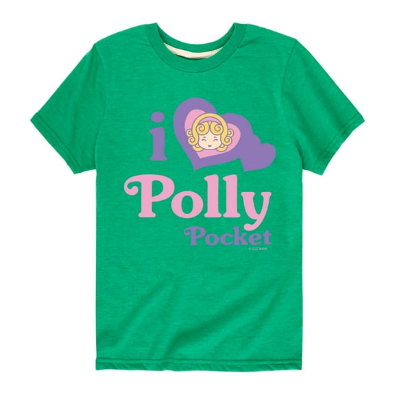 Polly Pocket - I Love Polly Pocket - Toddler And Youth Short Sleeve Graphic T-Shirt