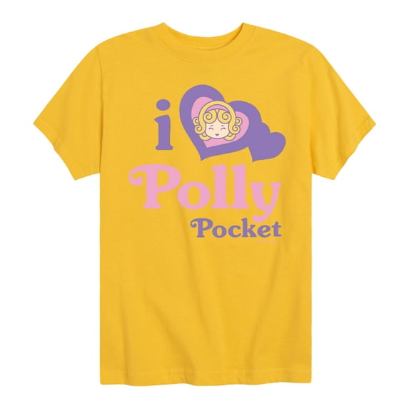 Polly Pocket - I Love Polly Pocket - Toddler And Youth Short Sleeve Graphic T-Shirt