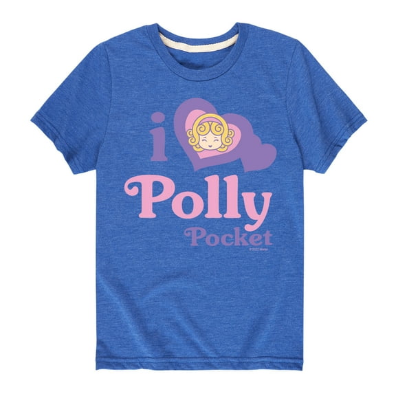 Polly Pocket - I Love Polly Pocket - Toddler And Youth Short Sleeve Graphic T-Shirt