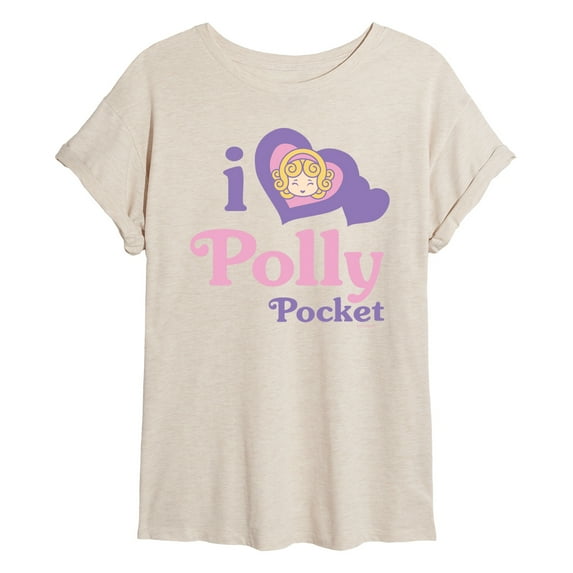Polly Pocket - I Love Polly Pocket - Women's Oversized Graphic T-Shirt