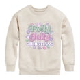thumbnail image 1 of Polly Pocket - Jolly Christmas Graphic Long Sleeve Fleece Sweatshirt, 1 of 4