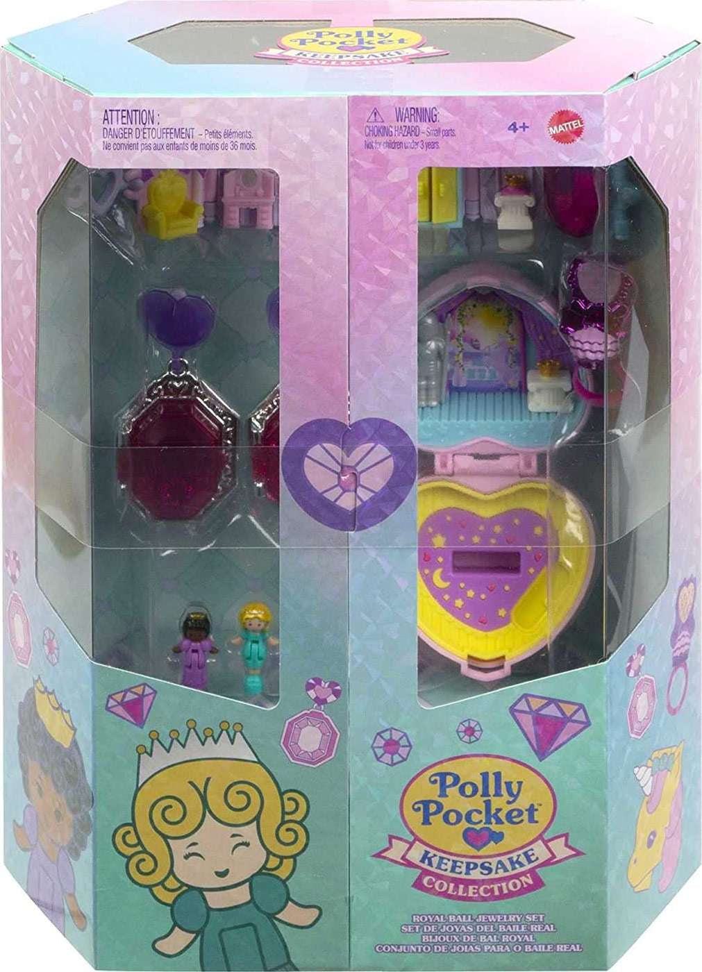 Polly Pocket Keepsake Collection Royal Ball Jewelry Set