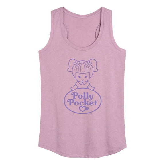 Polly Pocket - Logo And Doll - Women's Racerback Tank Top