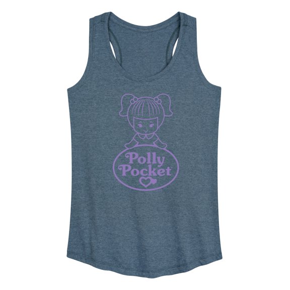 Polly Pocket - Logo And Doll - Women's Racerback Tank Top