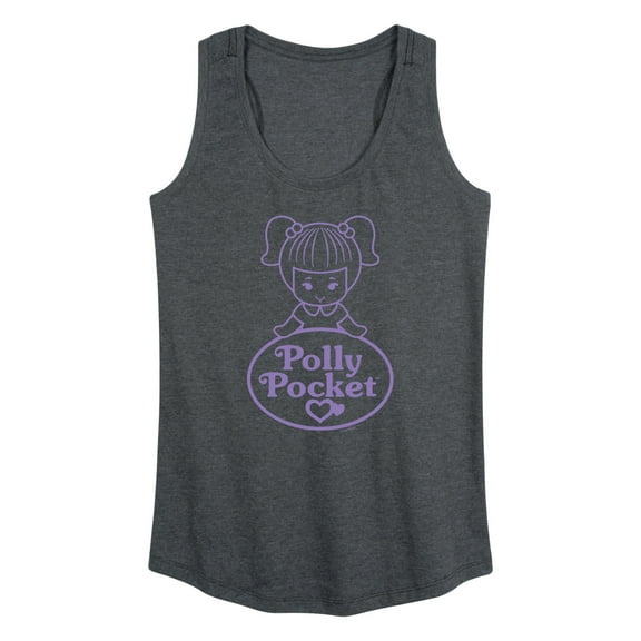 Polly Pocket - Logo And Doll - Women's Racerback Tank Top