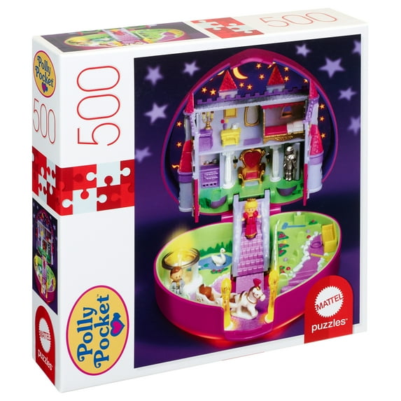Polly Pocket Mattel Jigsaw Puzzle with 500 Pieces & Mini-Poster for Children Ages 8 & up