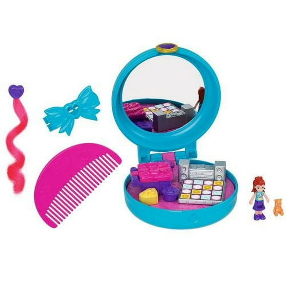 Polly Pocket Micro Clip & Comb Birthday Compact Playset
