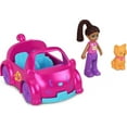 thumbnail image 1 of Polly Pocket Micro Doll with Cat-Themed Die-cast Car and Mini Pet, Travel Toys, 1 of 4