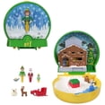 thumbnail image 1 of Polly Pocket Micro Buddy & Santa Dolls and Playset, Collaboration Elf Compact with 5 accessories, Holiday Theme, 1 of 7