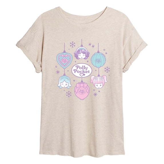 Polly Pocket - Ornaments - Juniors Oversized Graphic T-Shirt