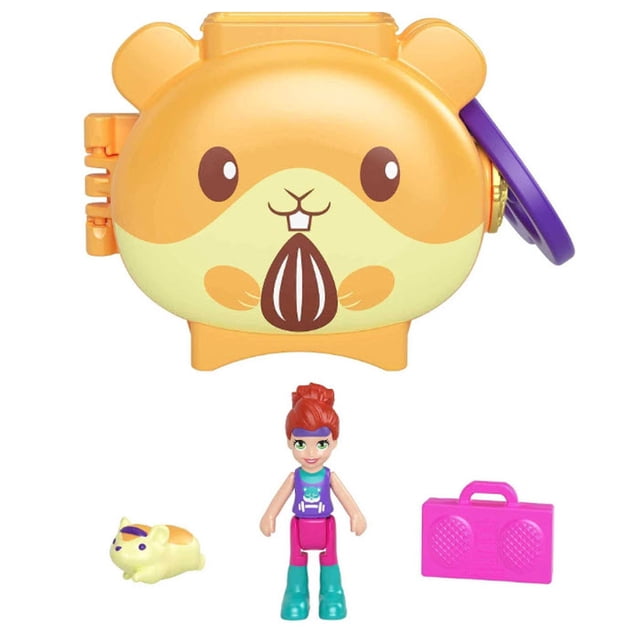 View of Polly Pocket Adventure Compact: Pet Connects Hamster Micro Playset with ...