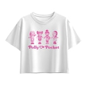 Polly Pocket - Photo Lineup Girls Short Sleeve Boxy Graphic T-Shirt