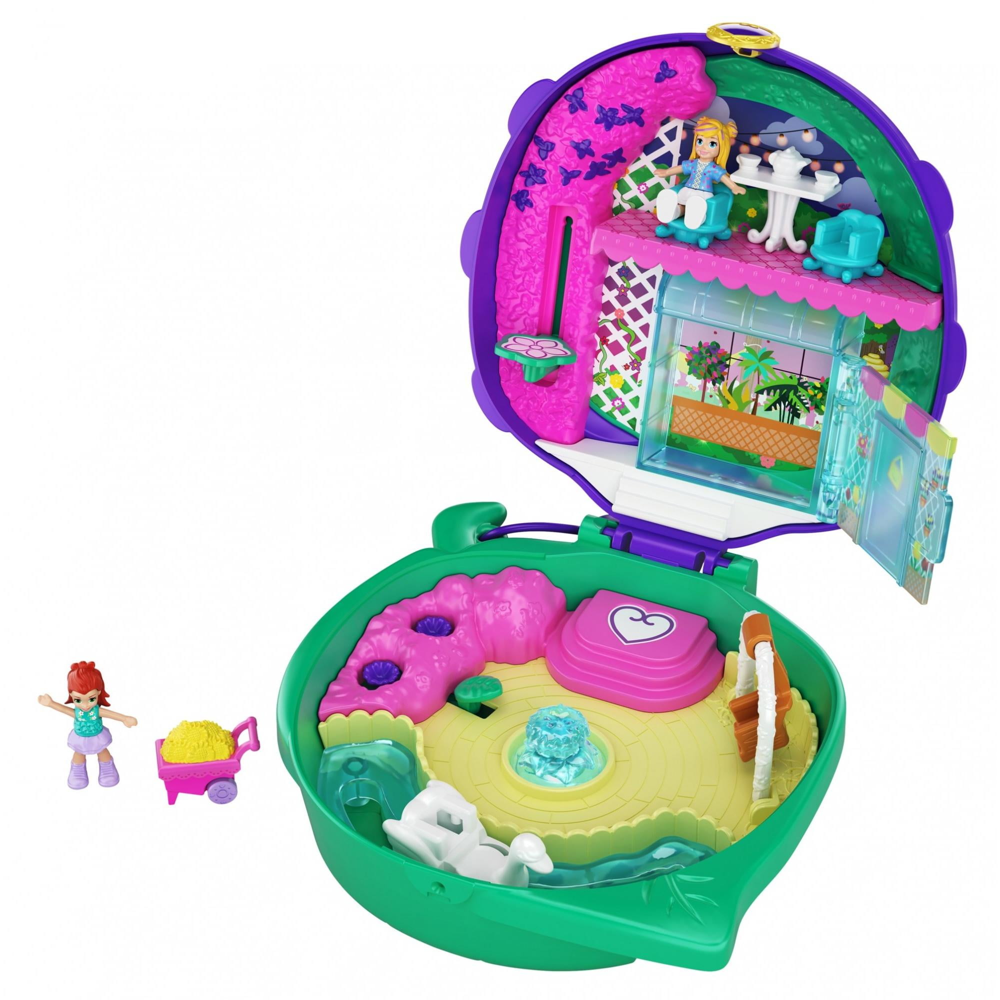 Polly Pocket Pocket World Lil' Ladybug Garden Compact, 2 Micro Dolls,  Accessories - Walmart.com