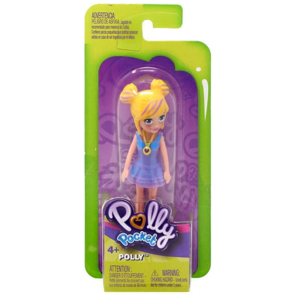 Polly Pocket Polly Mini Figure (Purple Dress, Version 2)