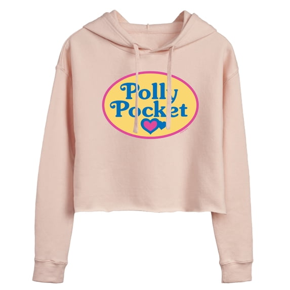Polly Pocket - Polly Pocket Color Logo - Junior's Cropped Hoodie