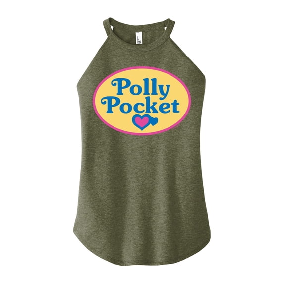 Polly Pocket - Polly Pocket Color Logo - Juniors High Neck Tank Top