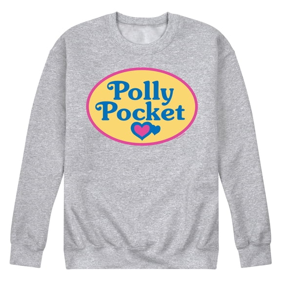 Polly Pocket - Polly Pocket Color Logo - Men's Crew Neck Fleece Pullover