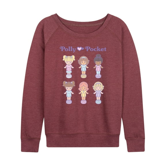 Polly Pocket - Polly Pocket Doll Grid - Women's French Terry Long Sleeve Shirt