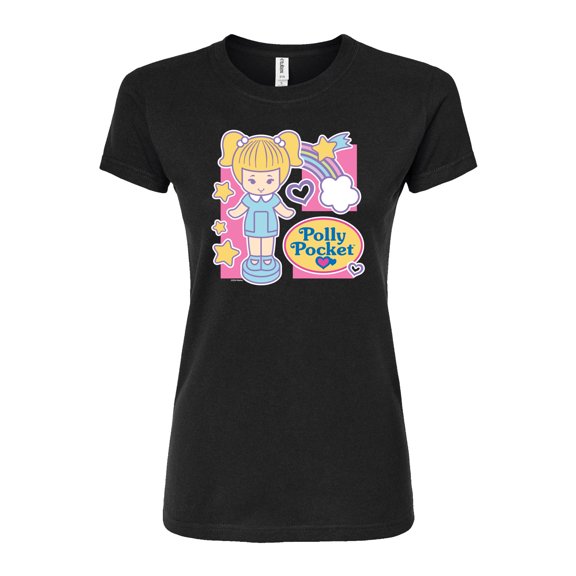 Polly Pocket - Polly Pocket Grid - Junior's Fitted Graphic T-Shirt