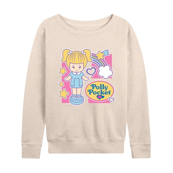 Polly Pocket - Polly Pocket Grid - Women's French Terry Long Sleeve Shirt